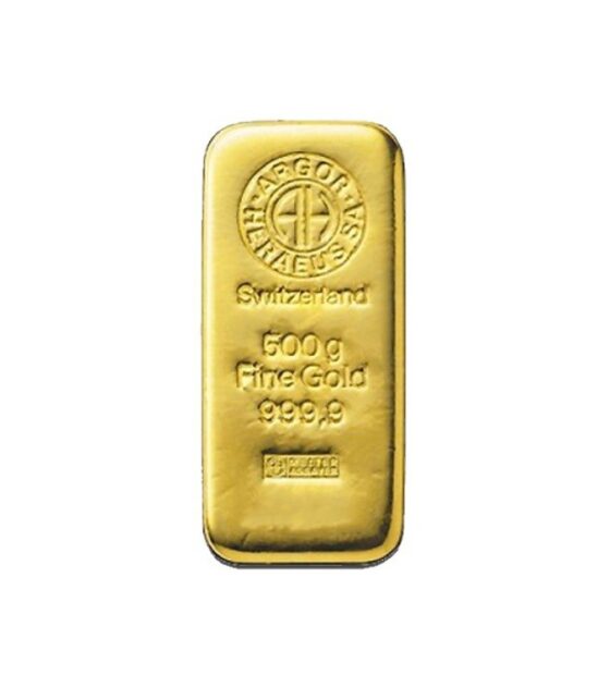 500 g, Zlatna poluga, Münze Österreich / Heraeus / Argor Heraeus - čistoća 999,9 / 1000 - Slika 2