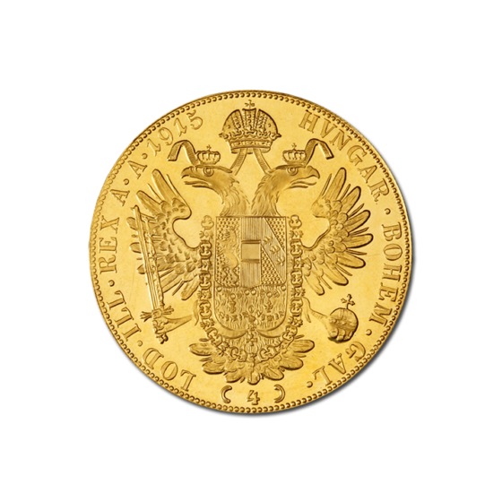 13,9636 g, Četverostruki dukat 1915. - čistoća 986/1000